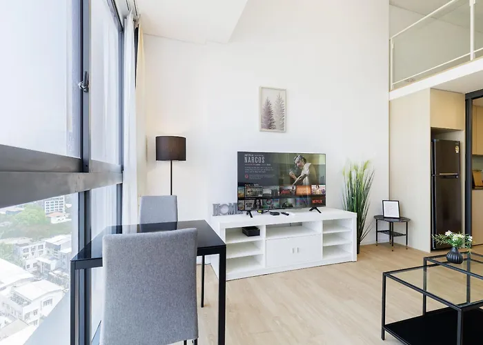 Apartamento Loft Pool Superior Near Jodd Night Market 500mbps Wi-fi Twin